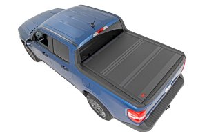 Ford Maverick Hard Low Profile Bed Cover - Rear - Rough Country - Tri-Fold - '22-'25 Ford Maverick Hard Low Profile Bed Cover - Rear - Rough Country - Tri-Fold - '22-'25